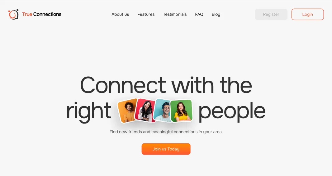 Alternative visual direction for a client homepage